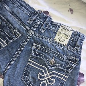 A pair of Rock Revival Jeans